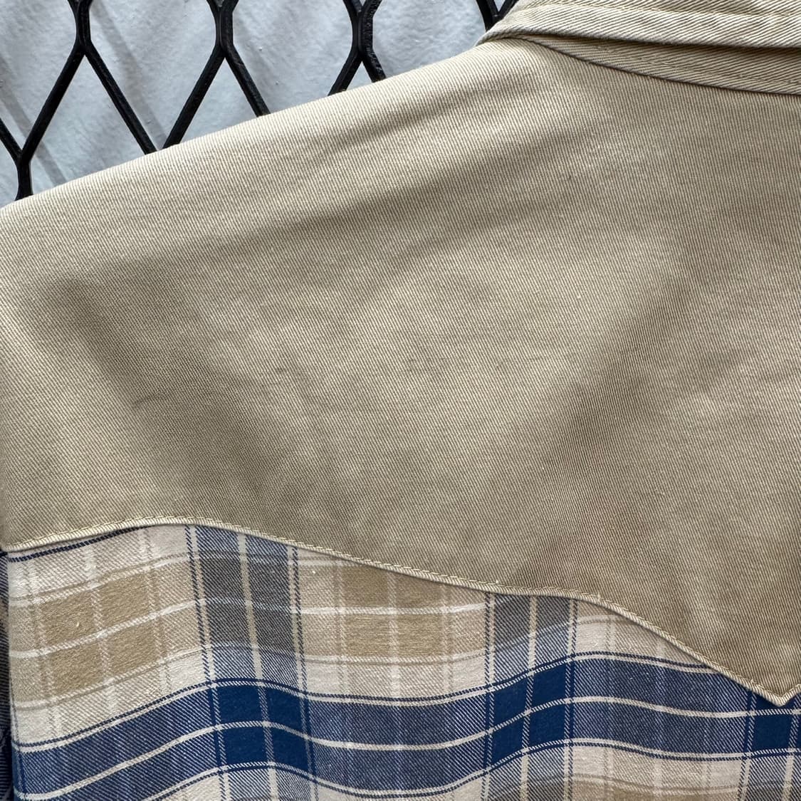 랭글러 플란넬 웨스턴 셔츠 빅 사이즈 체크 패턴 브라운 블루 상품이미지9