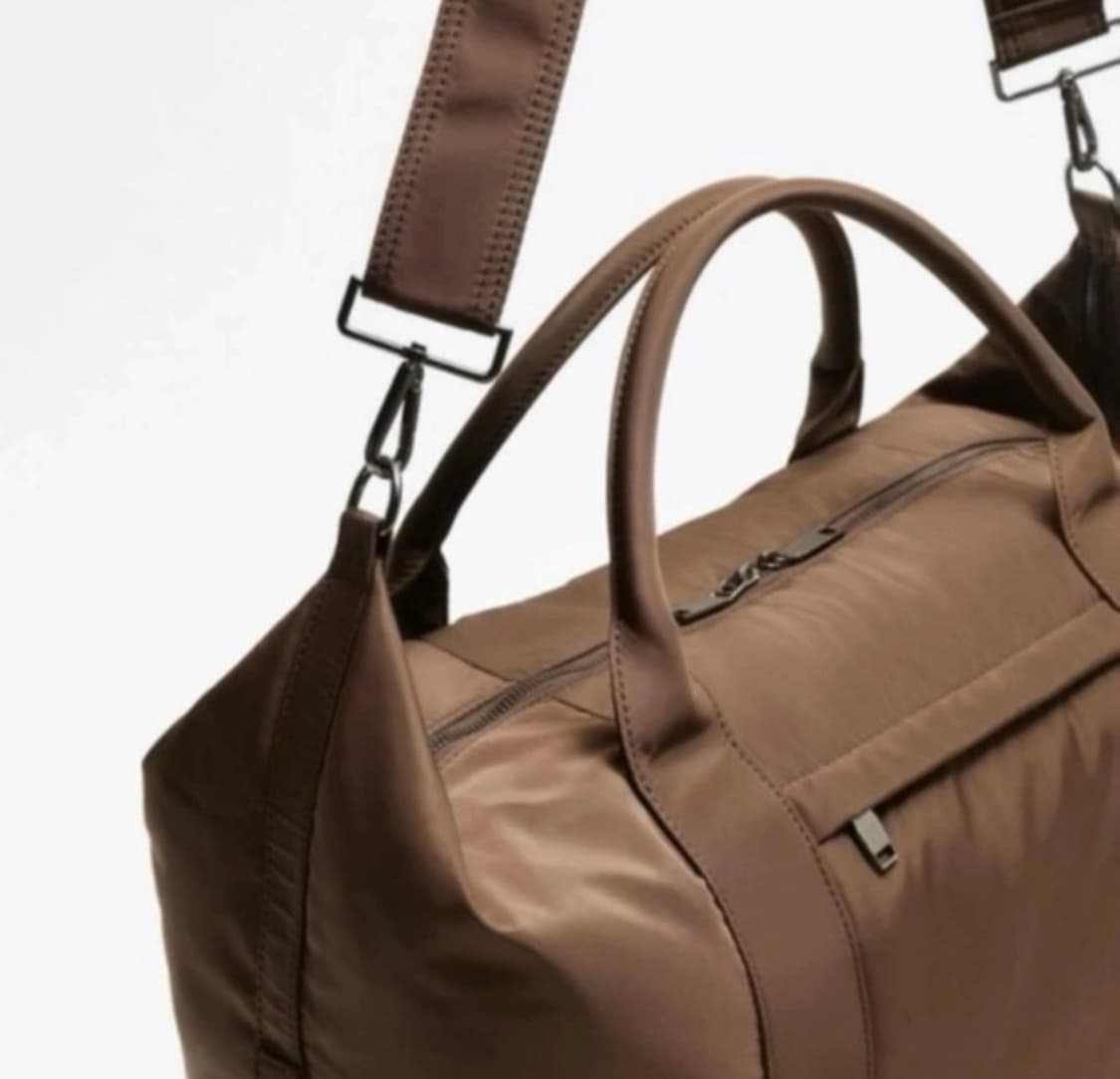 (Zara) 자라 남성 소프트 볼링백 (브라운) 상품이미지3