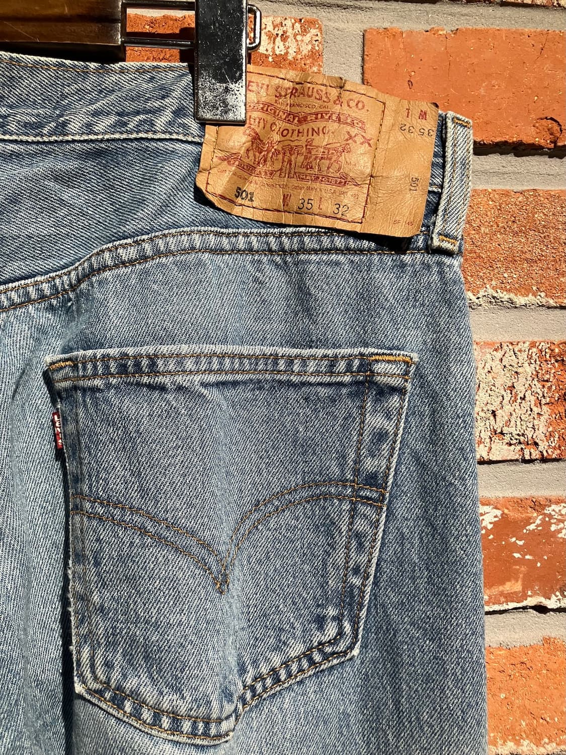 90s USA 빈티지 리바이스 501 데님 팬츠 상품이미지6