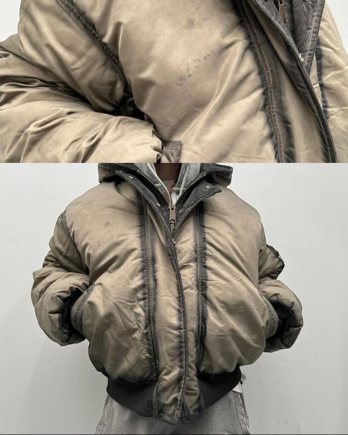 No faith studios 워시드 리버시블 헤비 봄버 상품이미지4