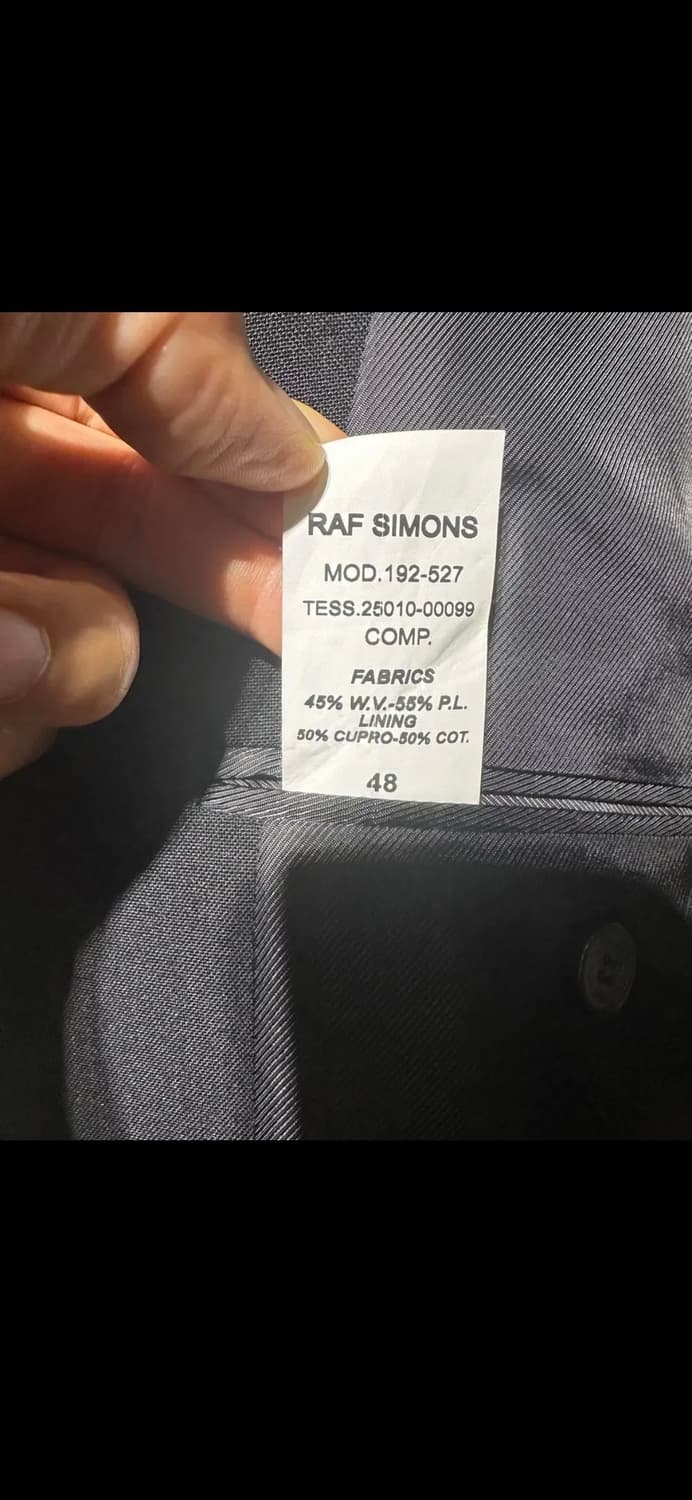 라프시몬스 19aw 히든버튼 블레이저 상품이미지4