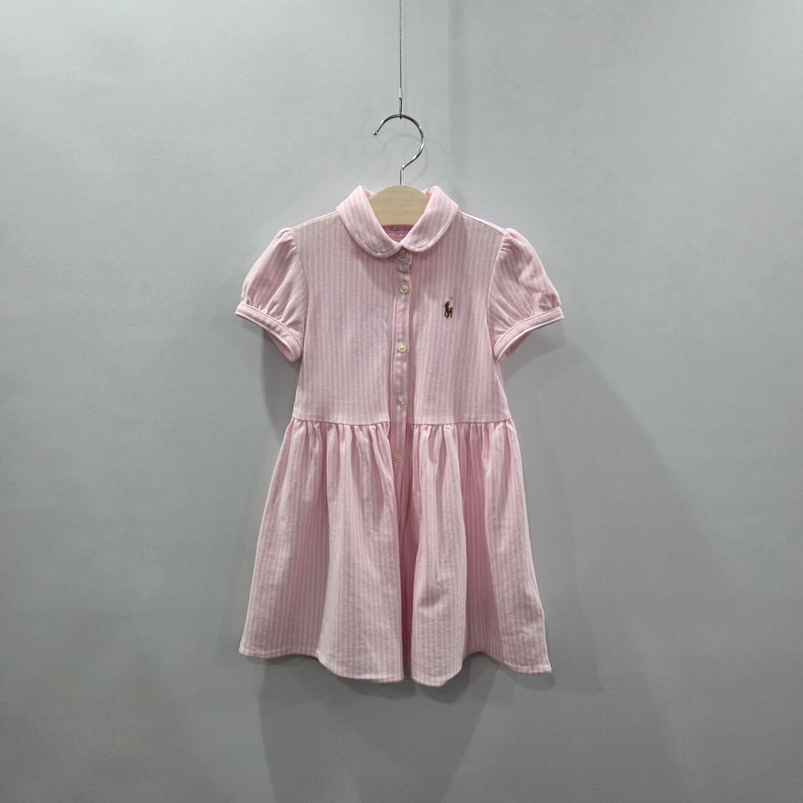 폴로랄프로렌 여아 피케 스트라이프 셔츠 원피스 24M 상품이미지1