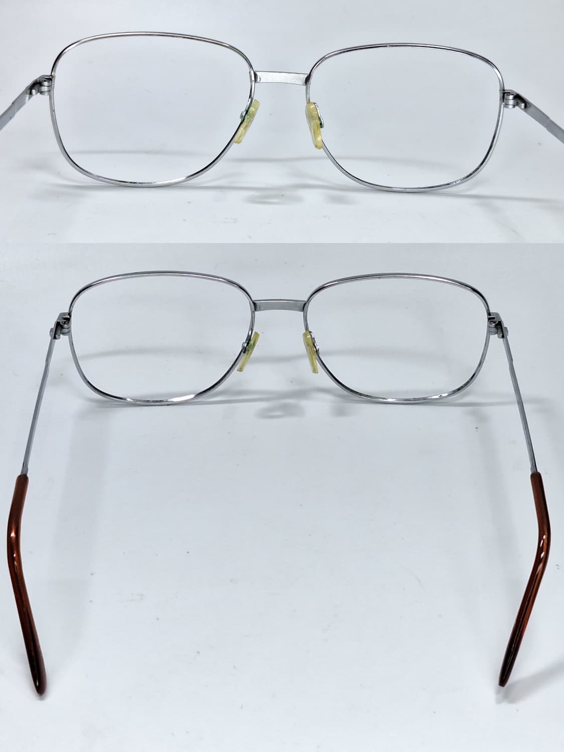 80s 일본 빈티지 웰링턴 메탈 실버 안경테 132mm 클래식 레트로 상품이미지5