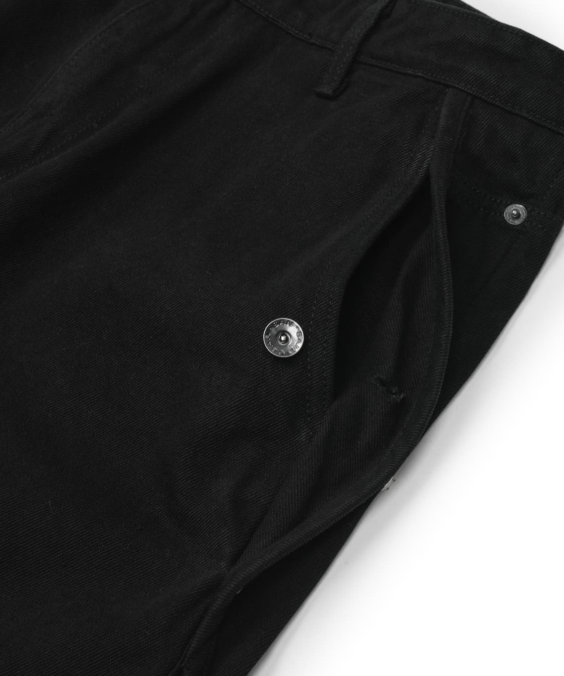 산산기어 SANSAN GEAR 코튼 웨이브 팬츠 블랙 2  상품이미지5