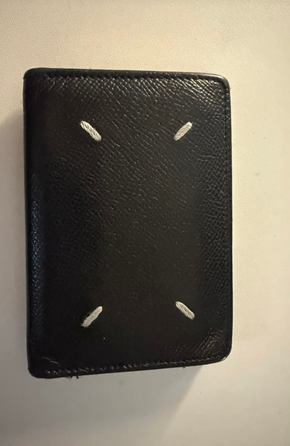 급처) 메종 마르지엘라 레더 바이폴드 카드지갑 블랙 상품이미지3