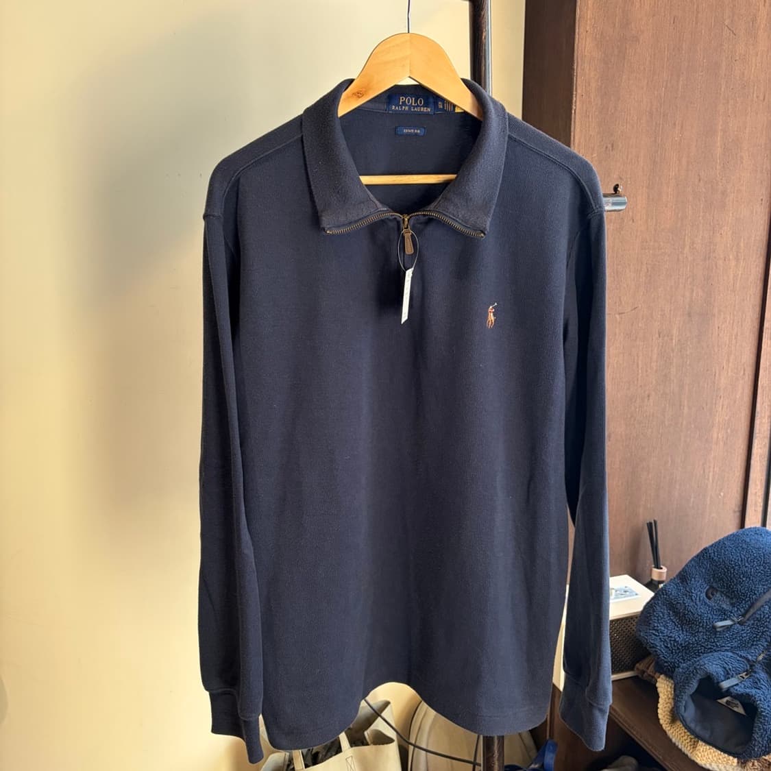 15522 - 폴로 랄프로렌 네이비 반집업 니트 상품이미지3
