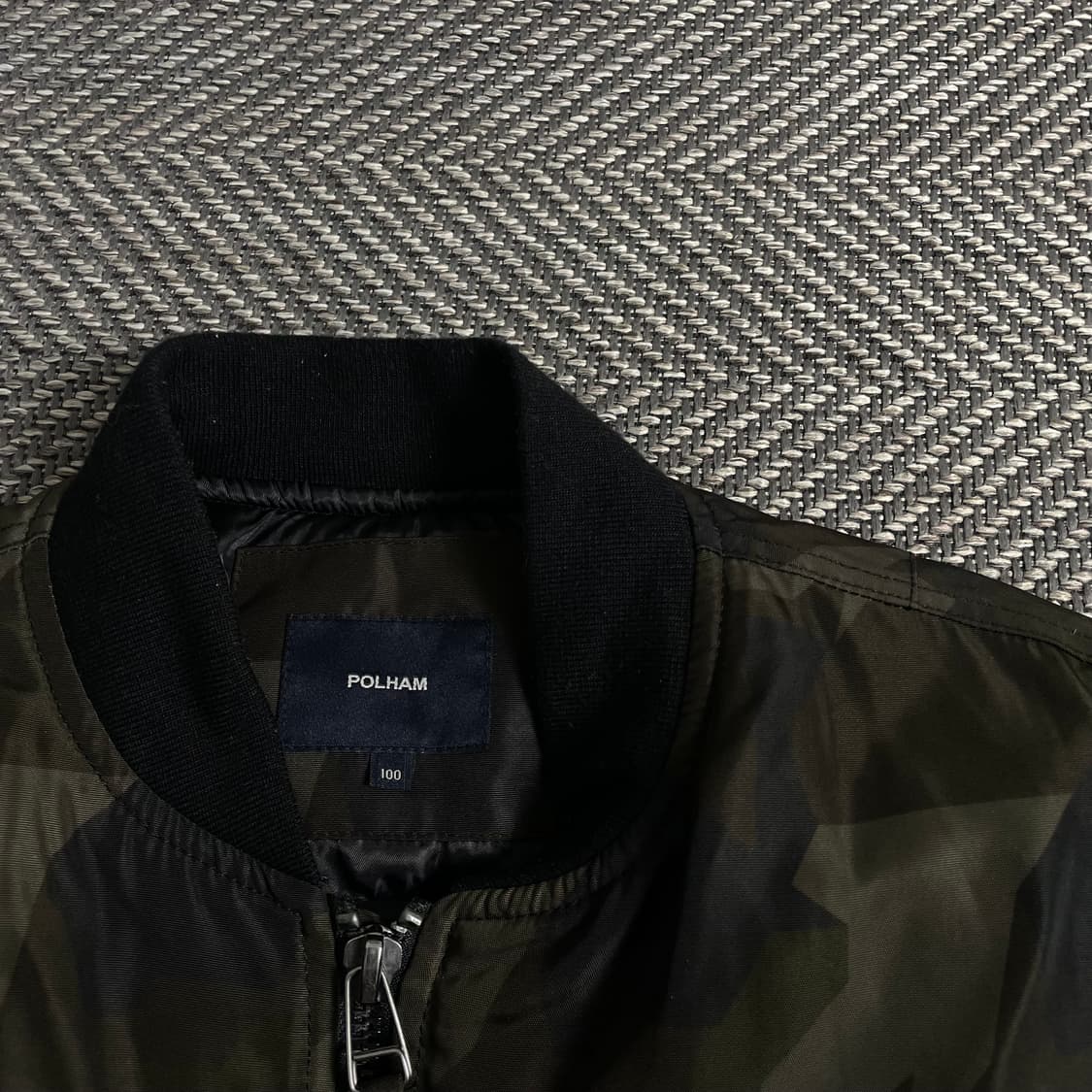 폴햄 퀄팅 누빔 카모 블루종 자켓 y 3820 상품이미지6