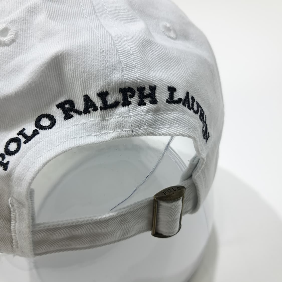 CL248 폴로 코튼 폴로베어자수 화이트 볼캡 모자 상품이미지6