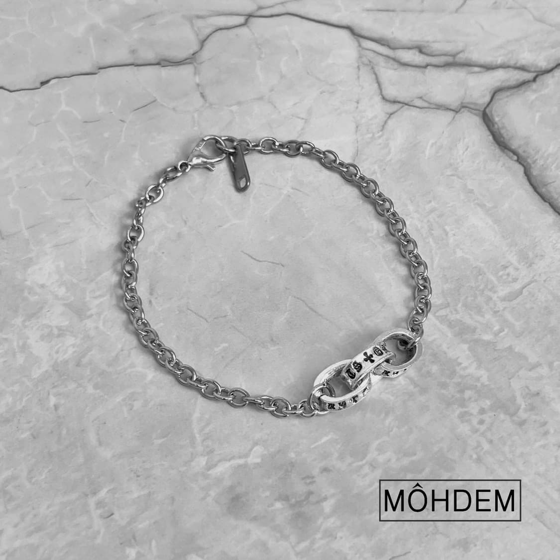 크로스5 실버 체인팔찌 상품이미지1