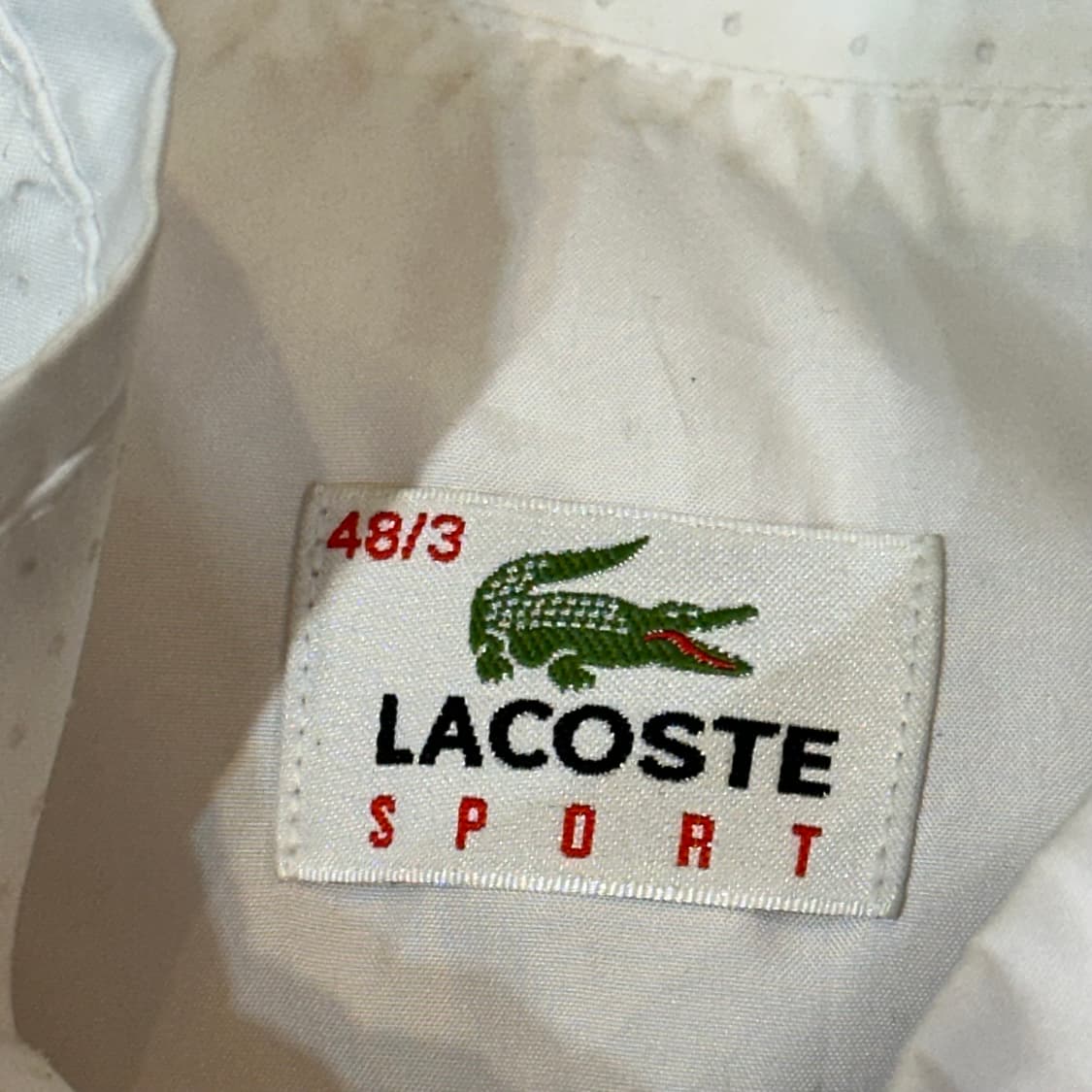 48/3 라코스테 윈드브레이커 화이트 바람막이 상품이미지4