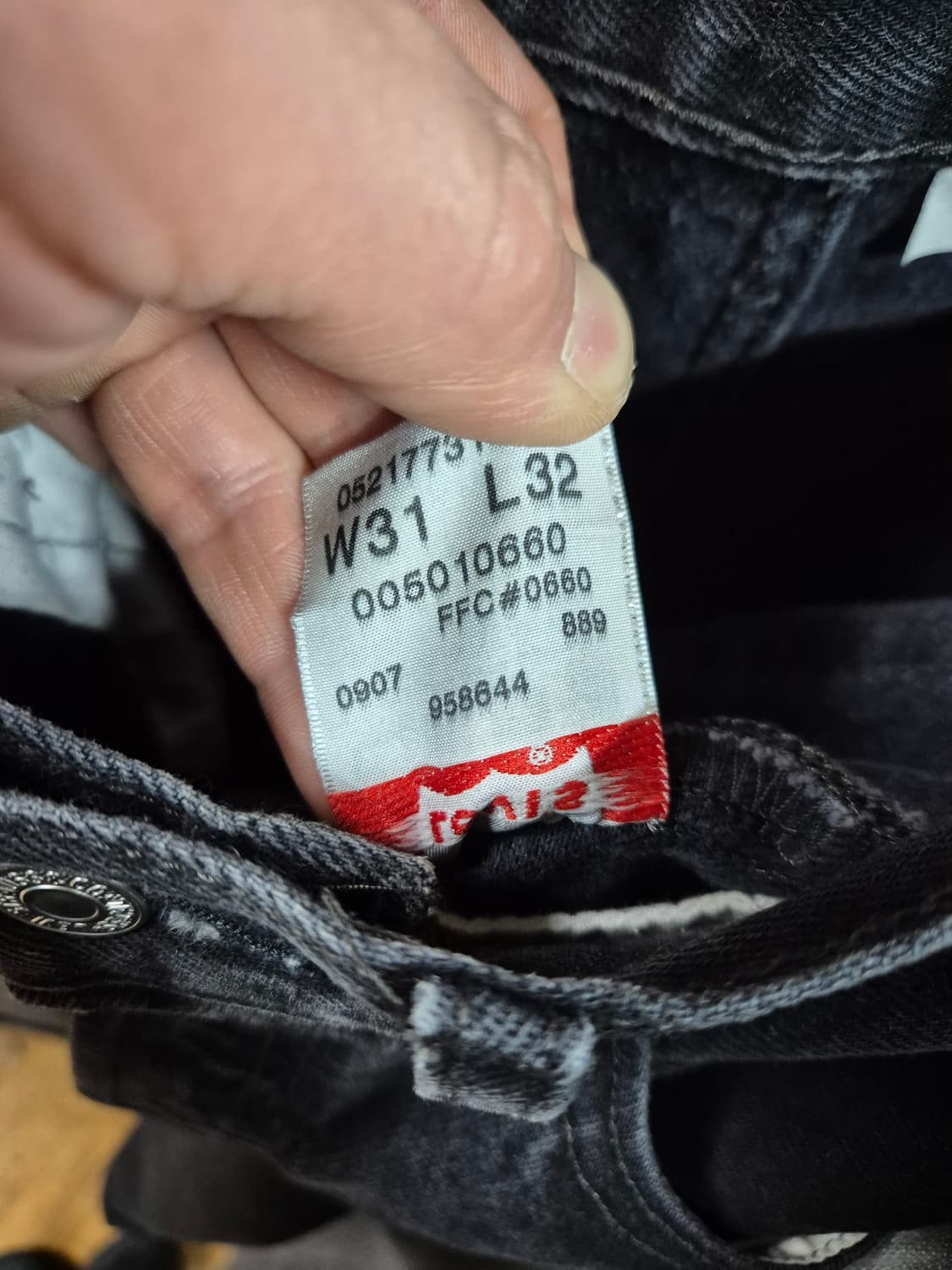 리바이스 501 블랙진 상품이미지4