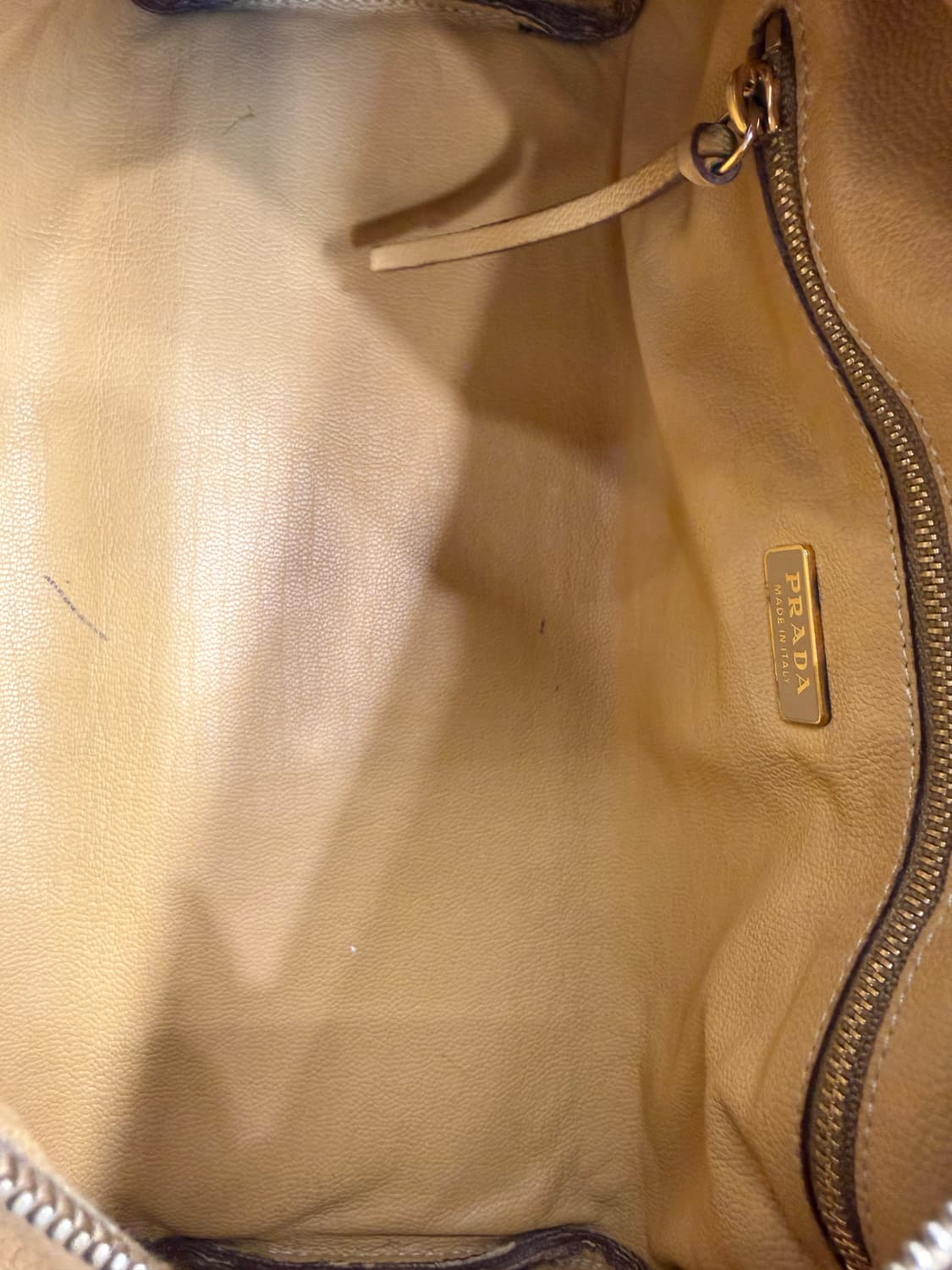 프라다 카멜 그레인 레더 보스턴 숄더백 상품이미지9