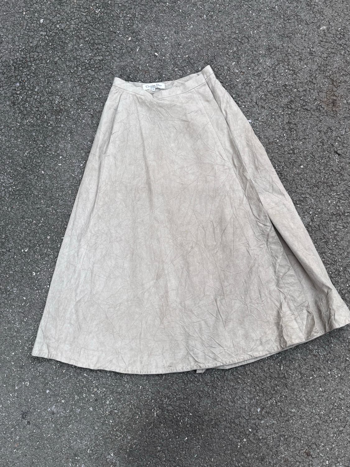 크리스찬 디올 스웨이드 레더 스커트 상품이미지2
