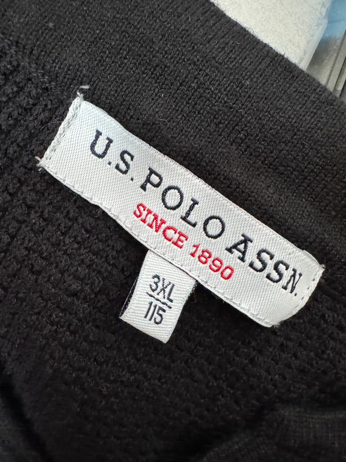 US폴로 헨리넥 와플 린넨 반팔 니트 2XL~3XL 상품이미지3