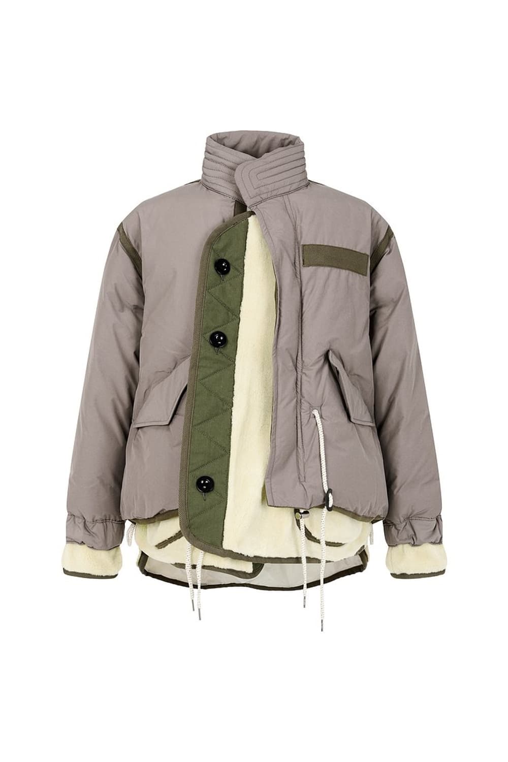 사카이 플리스 레이어드 패딩 블루종 상품이미지2