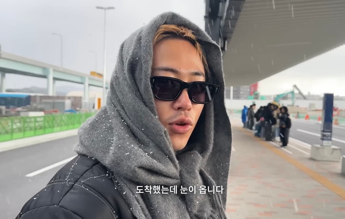 bless draps long scarf black 상품이미지2