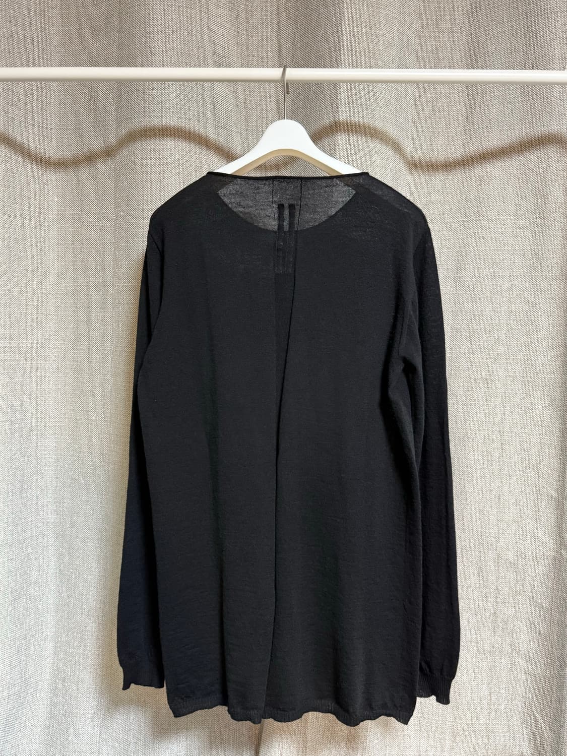 [XL] 릭오웬스 24SS LIDO 라운드넥 스웨터 블랙 상품이미지2
