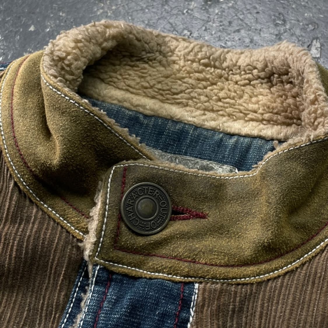 100 빈티지 코듀로이 믹스 데님 자켓  상품이미지4