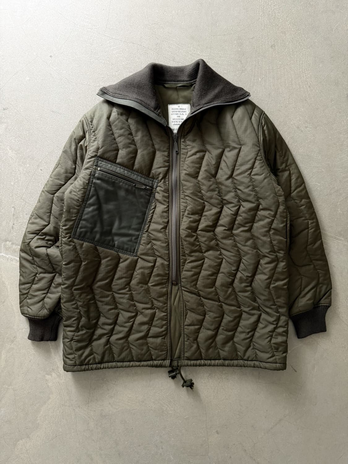 90s German Army Quilted Jacket 상품이미지1