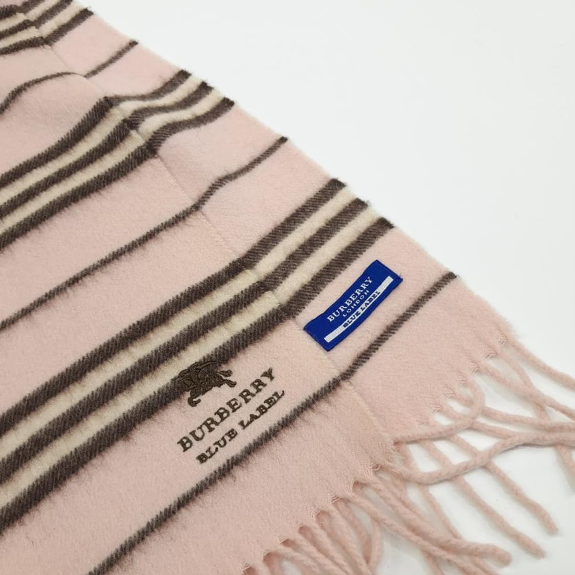 버버리 블루라벨 페일캔디핑크 캐시100 목도리 머플러 (MZ480) 상품이미지2