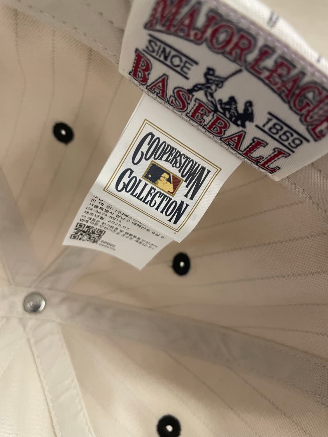 [새상품] MLB 시그니처 스트라이프 볼캡 상품이미지4