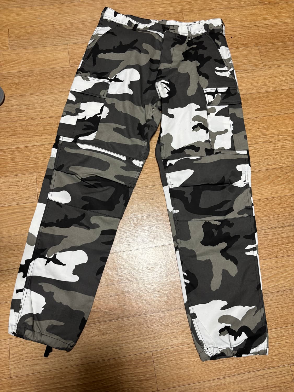 그레이 밀리터리 카모 카고 바지 상품이미지1