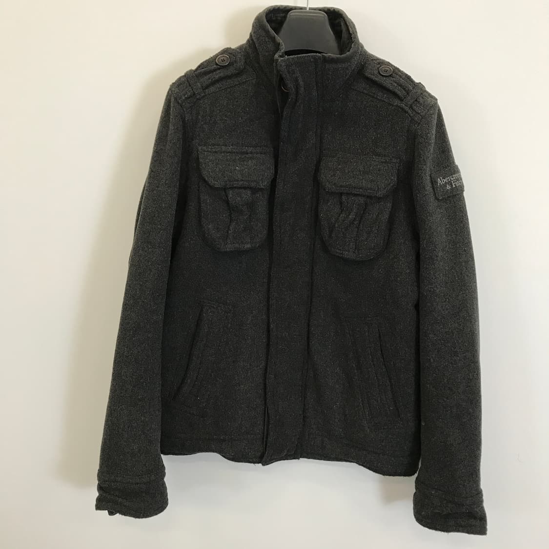 아베크롬비 밀리터리 울 후드점퍼 [L] 상품이미지1