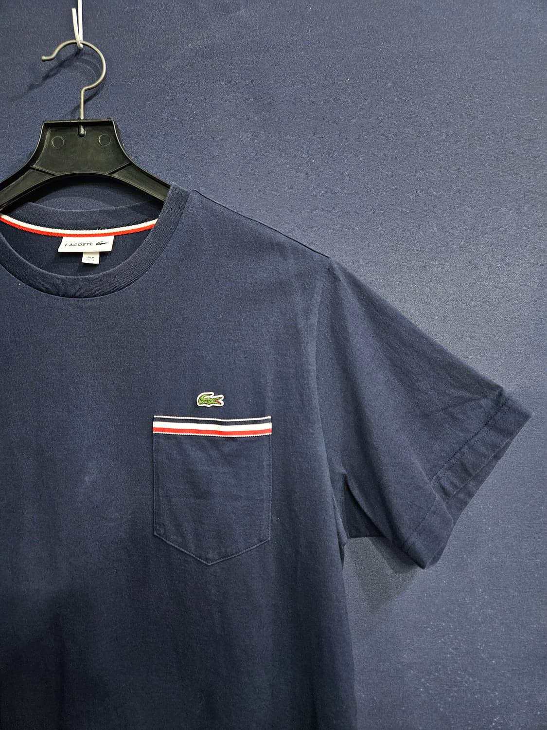 라코스테 네이비 남성 110 반팔티  상품이미지4