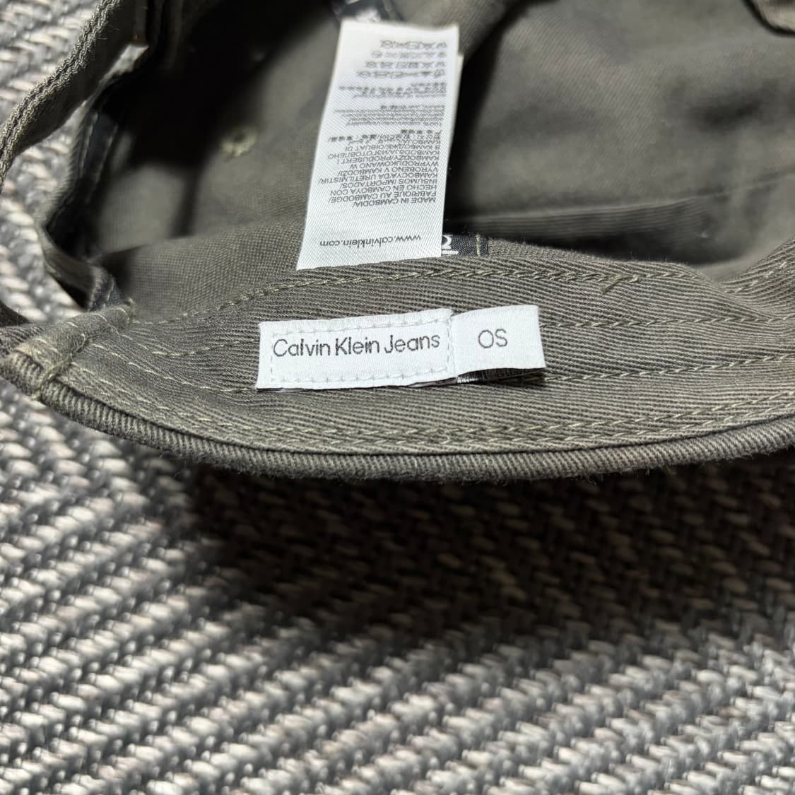 캘빈클라인 진 차콜 볼캡 OS 상품이미지4