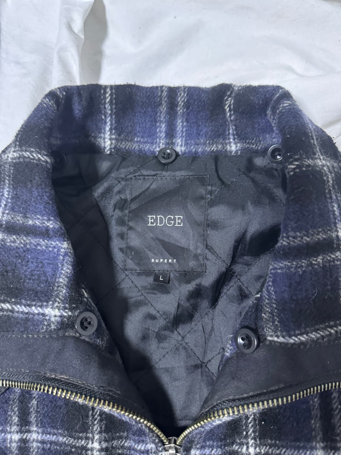 Edge rupert 울 체크 라이더 자켓 상품이미지7