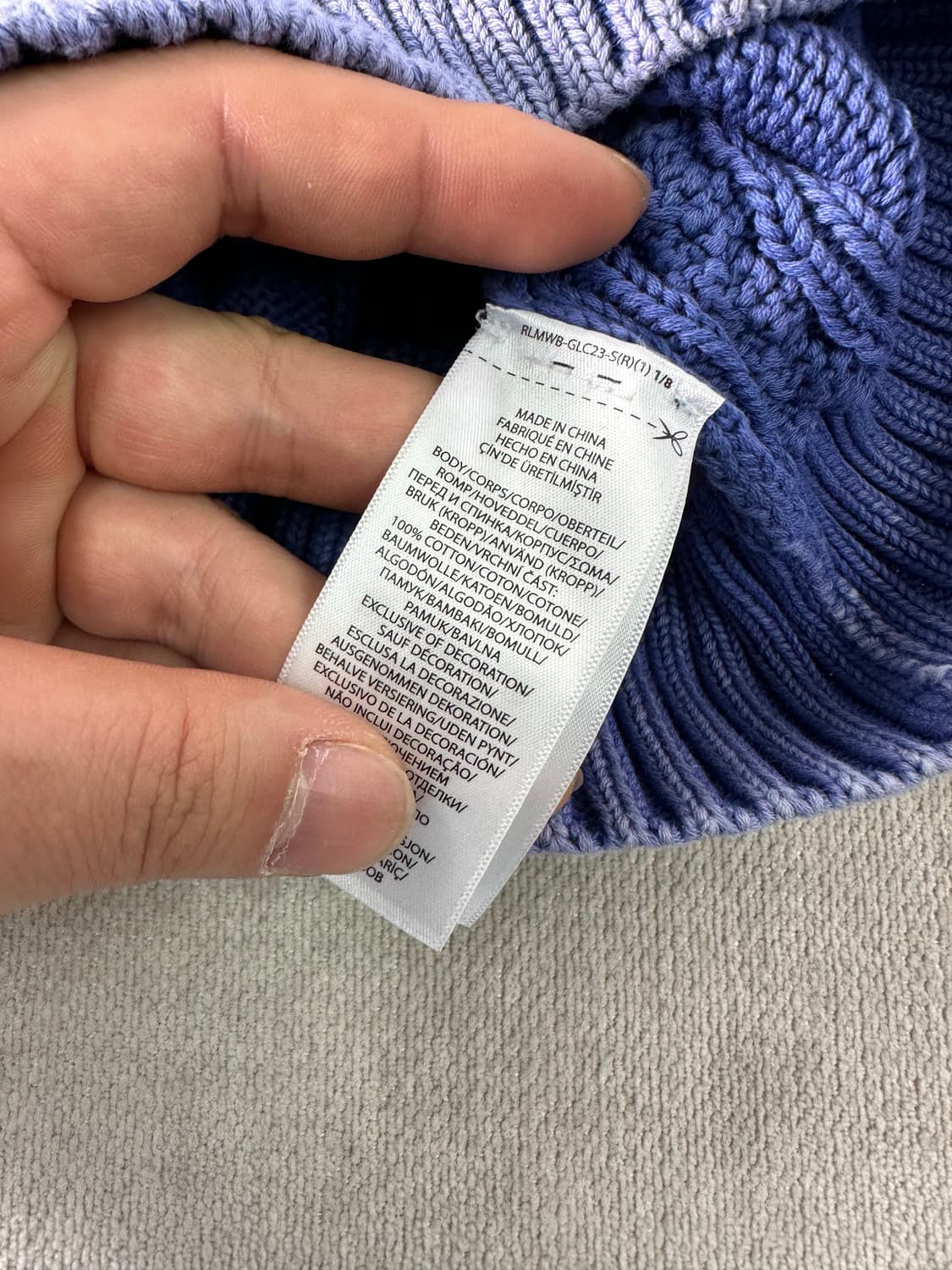 95 폴로랄프로렌 신형라벨 꽈배기 니트  상품이미지6