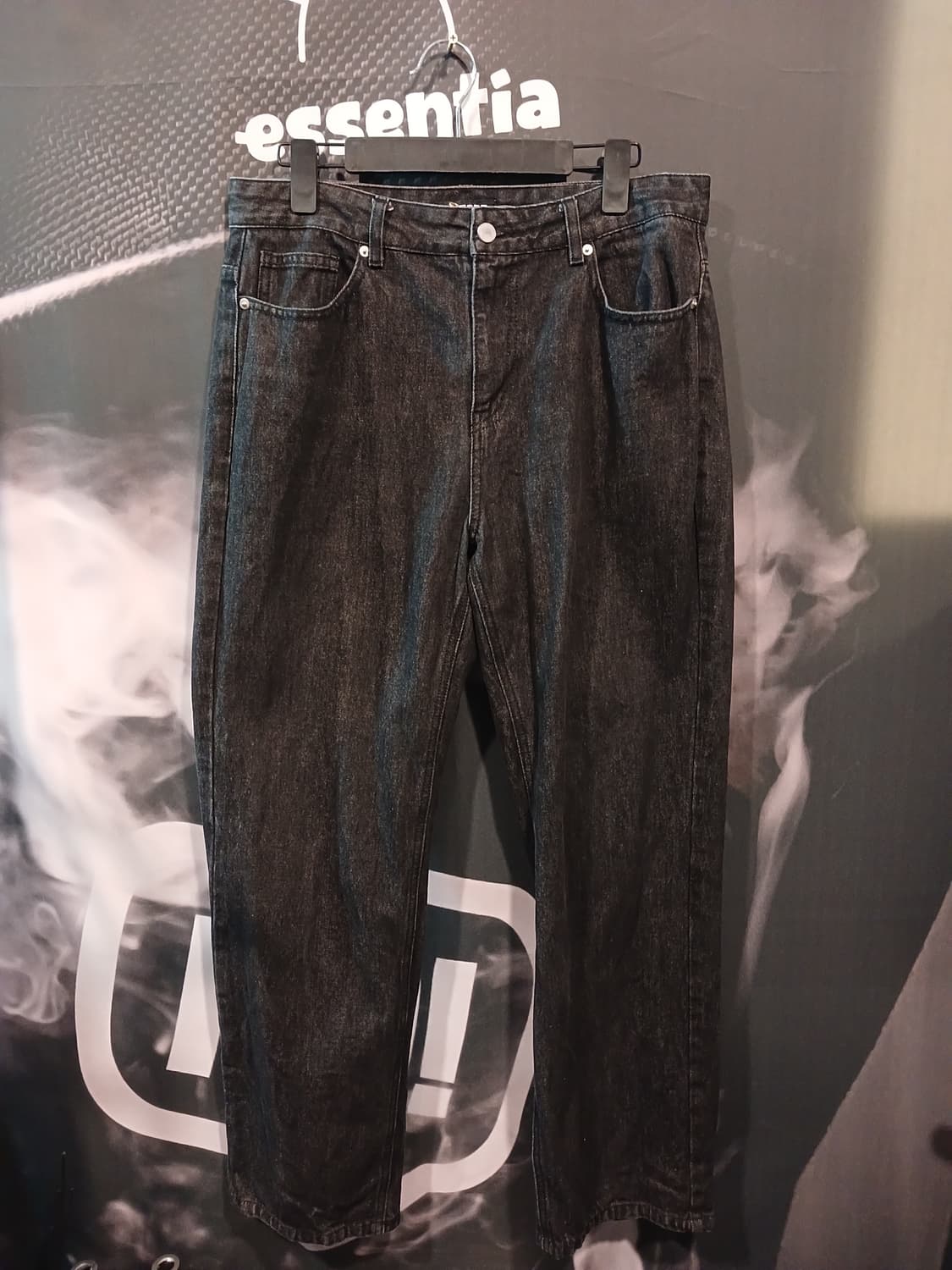 토피 흑청 데님 팬츠 상품이미지1