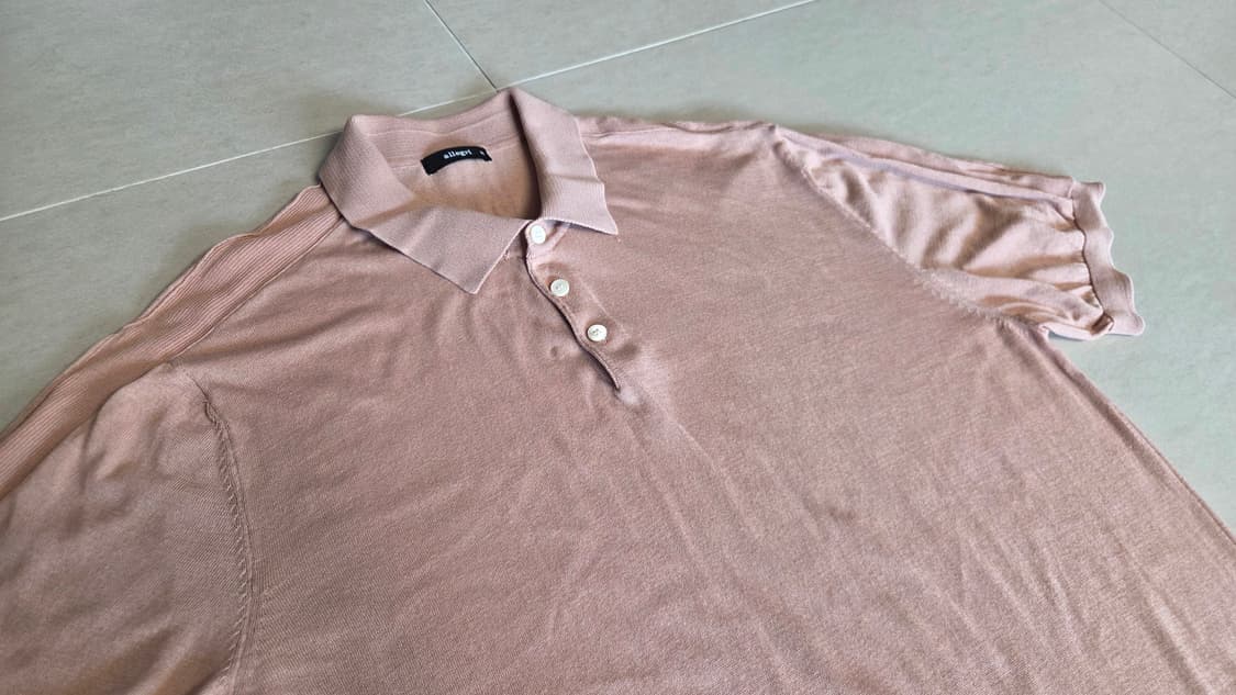 알레그리 실크 니트 PK 반팔 티셔츠 상품이미지4