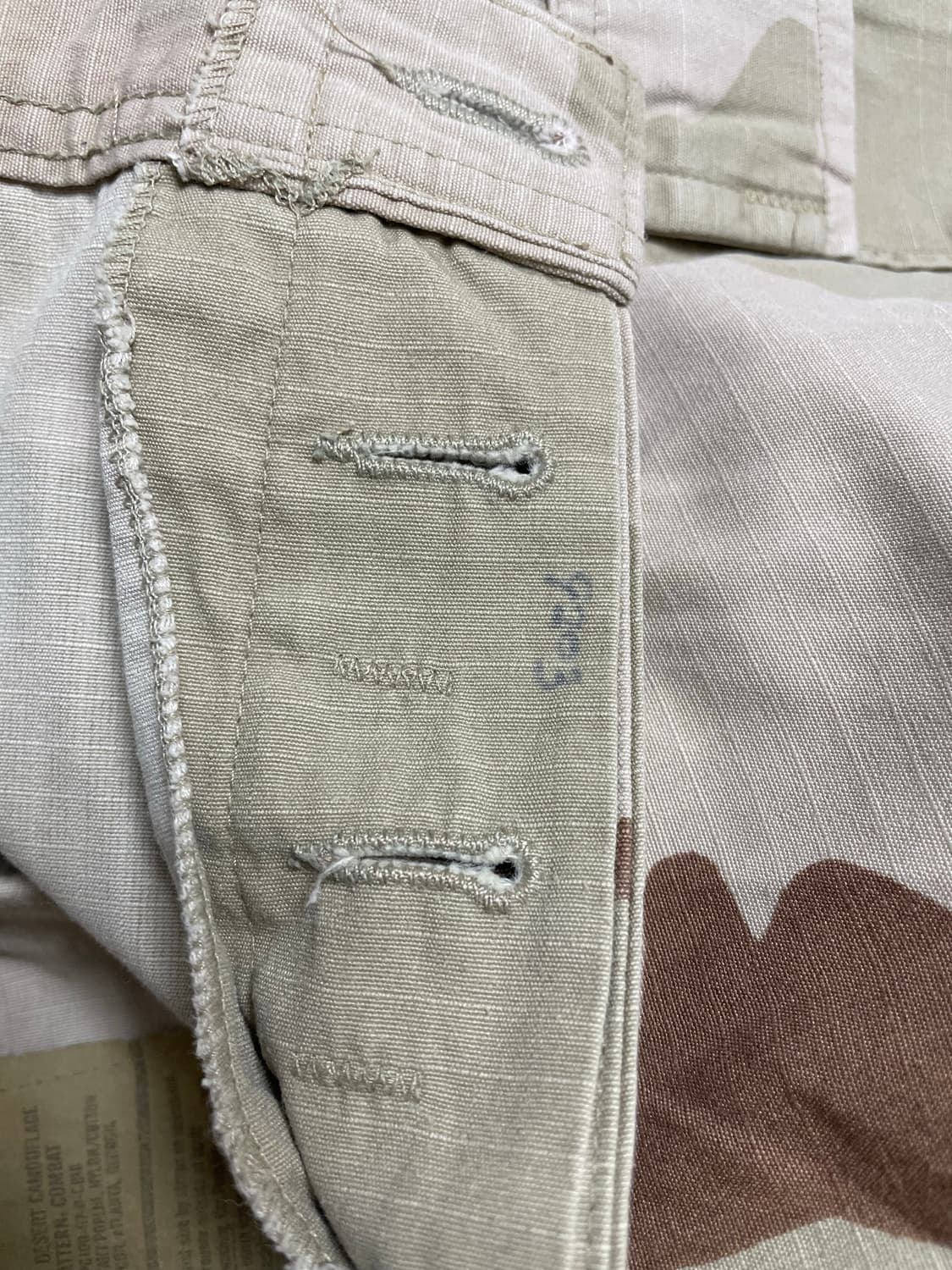 미군오리지날 사막삼색 bdu 팬츠 M/XS 상품이미지5