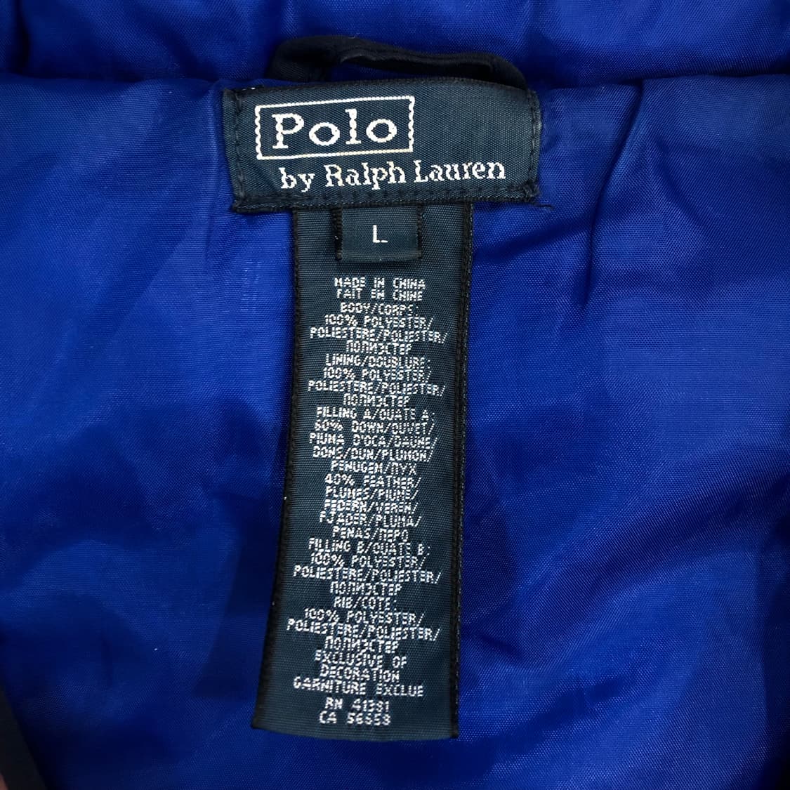 폴로 랄프로렌 빅포니 네이비 다운 패딩 상품이미지5