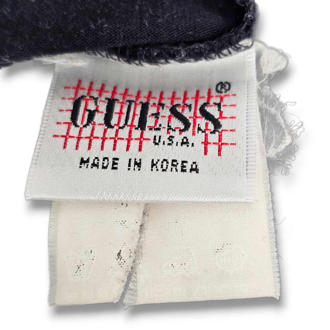 90 게스 골드 레터링 반팔티 블랙 상품이미지7