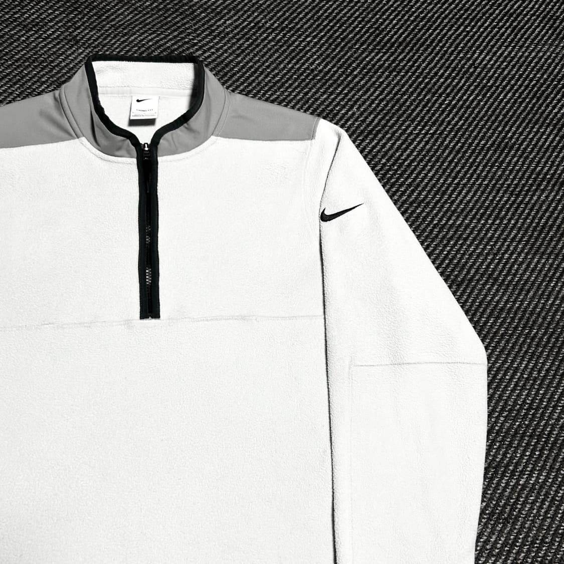 [M] Nike 나이키 스우시 아이보리 반집업 풀오버 후리스 상품이미지3