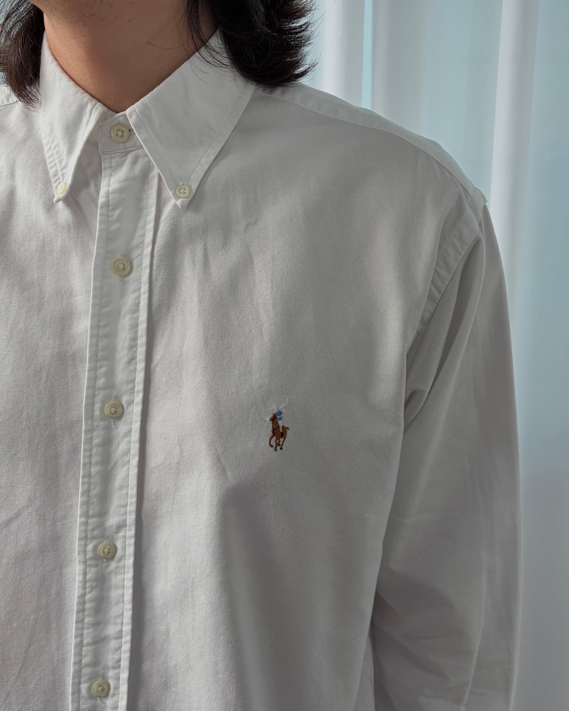 [L]폴로 랄프로렌 야머스핏 화이트 셔츠 상품이미지4