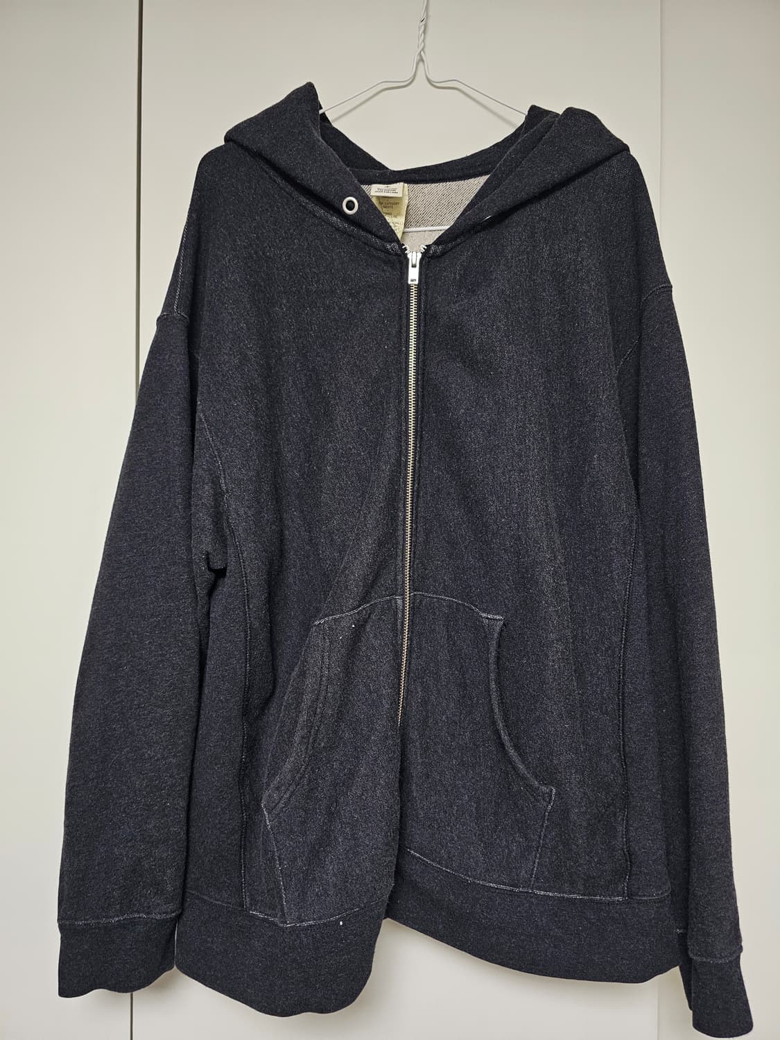 카키스 헤더 후드집업 L 상품이미지3