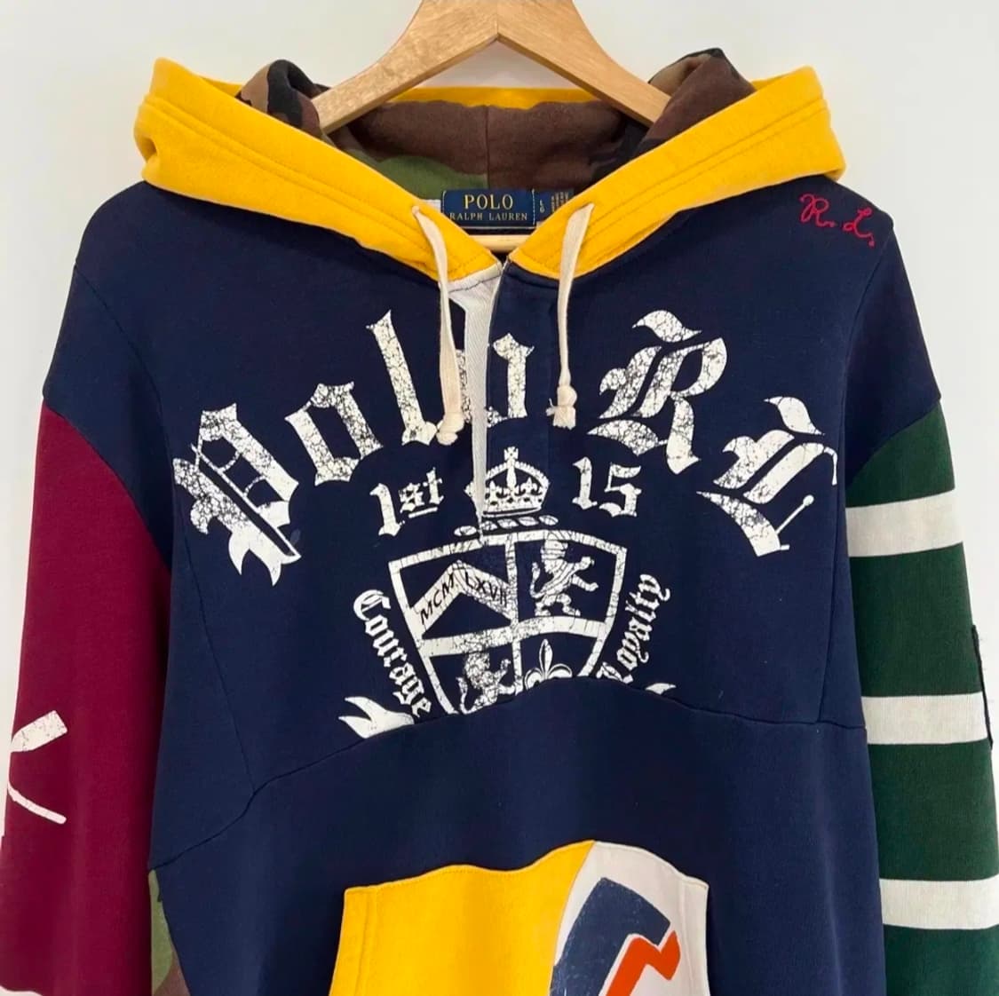 [L] 폴로 랄프로렌 로잉클럽 패치워크 후드티 상품이미지2