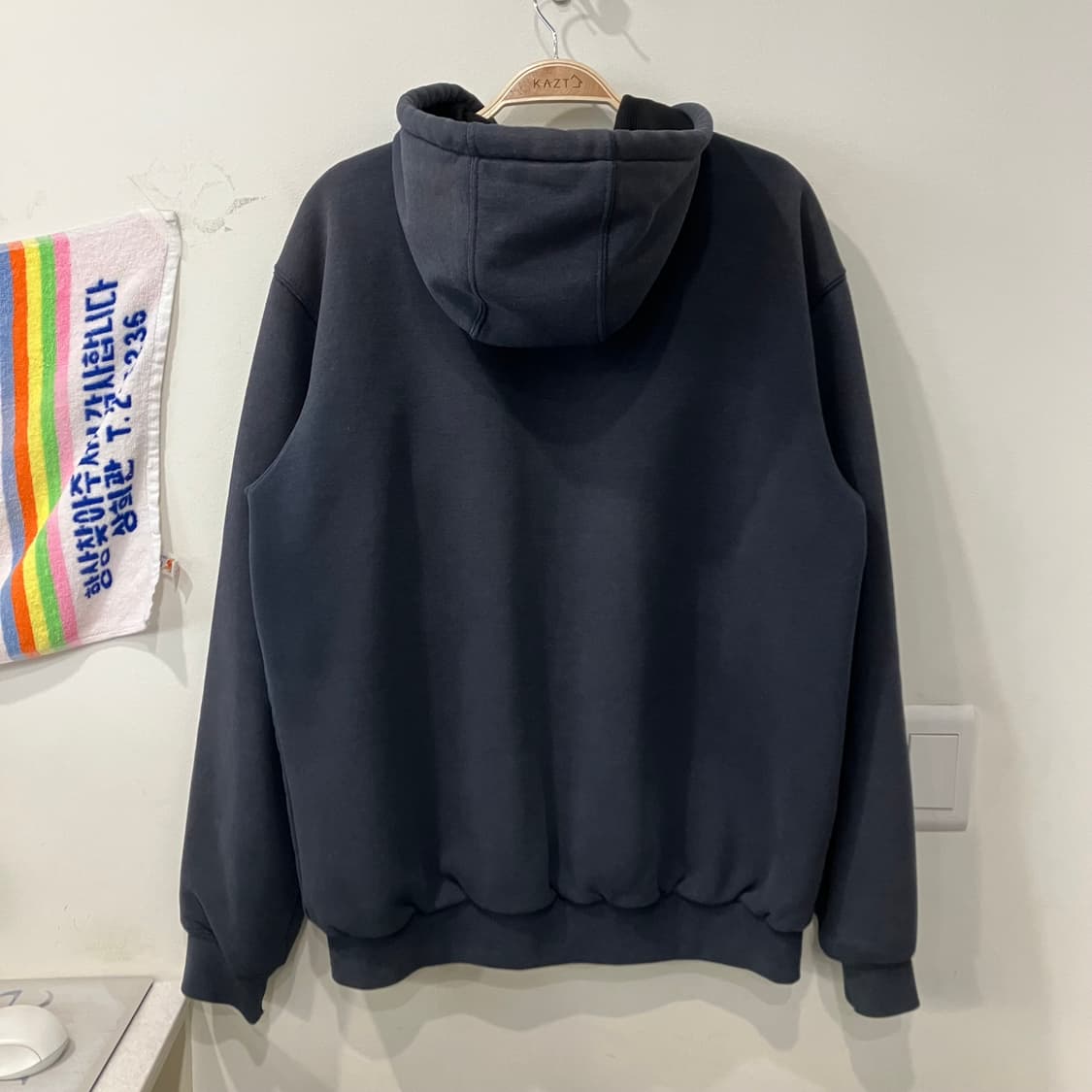 396 칼하트 레인디펜더 써멀 후드집업 네이비 상품이미지2