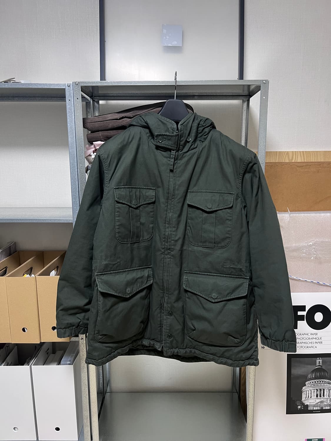 [M] 유니클로X엔지니어드 가먼츠 퍼프테크 유틸리티 파카 상품이미지1