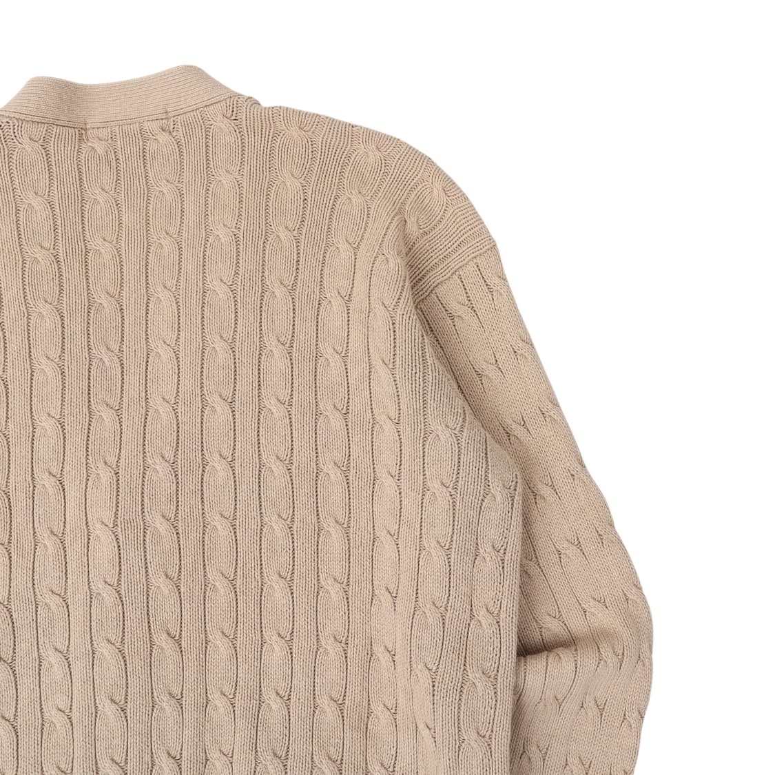 90s 폴로 랄프로렌 베이지 케이블 니트 가디건 상품이미지6