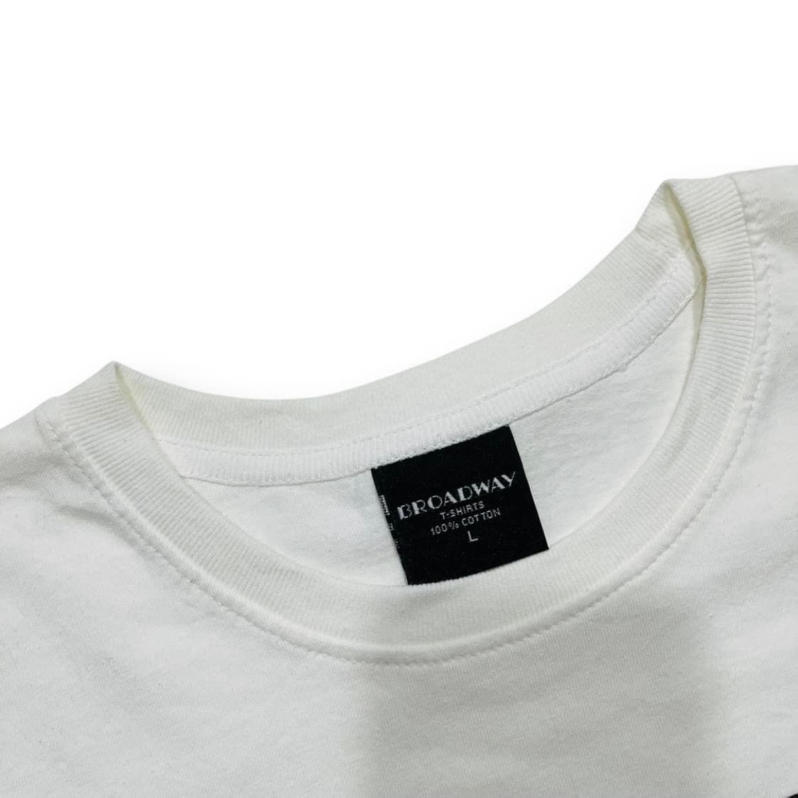 비틀즈 BROADWAY 디스코그래피 앨범 화이트 티셔츠 상품이미지4