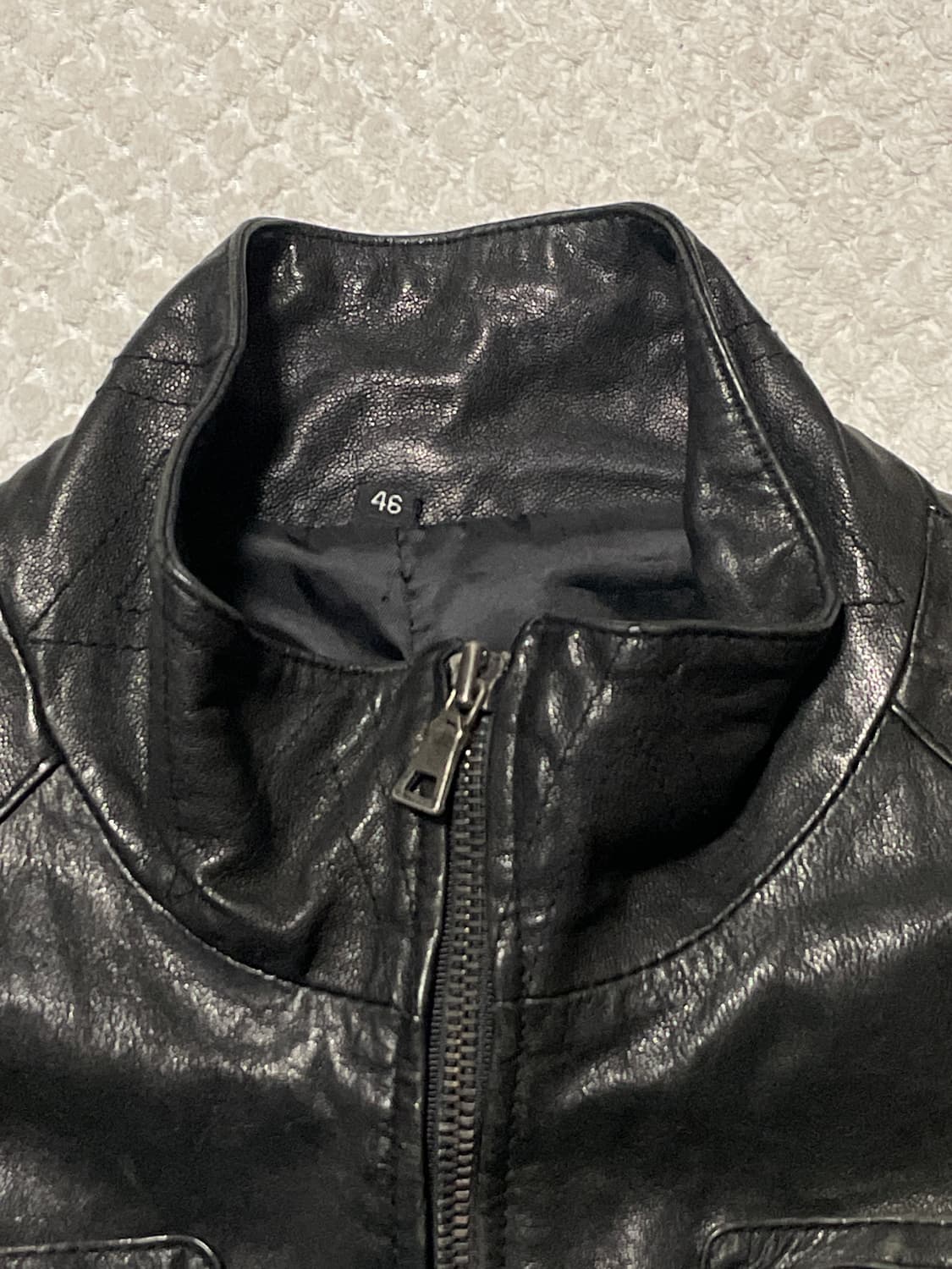 [46] 광희시장 웨스턴 무드 램스킨 양가죽 포켓 레더 자켓 상품이미지4