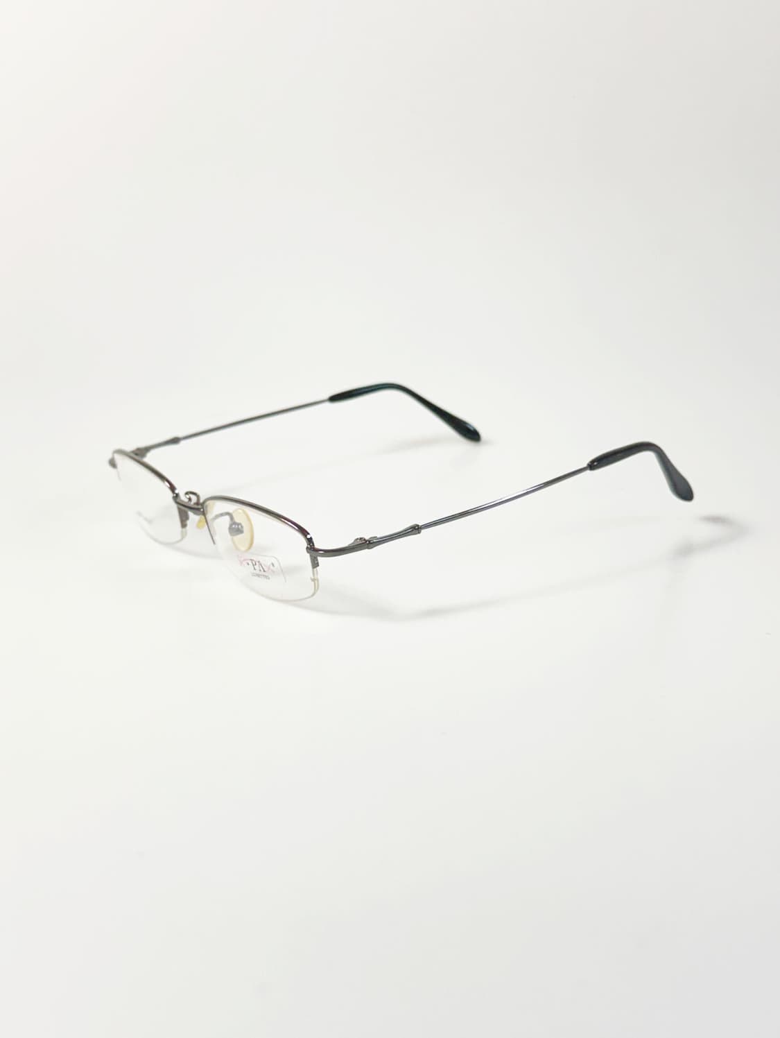 KPAX 건메탈 반무테 스퀘어 프레임 빈티지 안경 상품이미지3