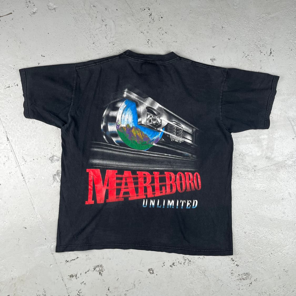 빈티지 말보로 언리미티드 트레인 포켓 반팔티 상품이미지4