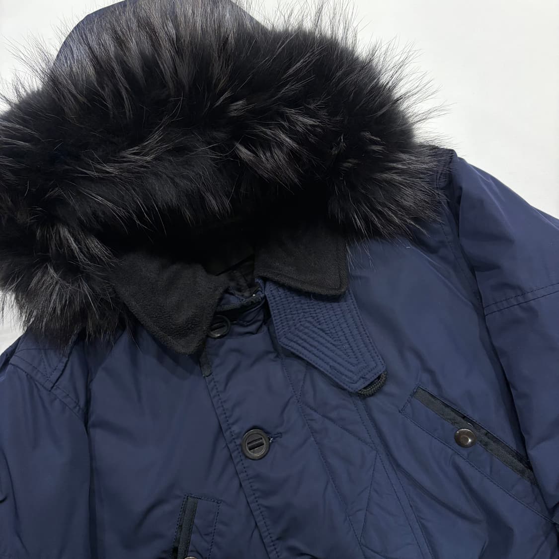 [S] 폴로랄프로렌 N-3B 네이비 후드 퍼 패딩 코트 C263 상품이미지3