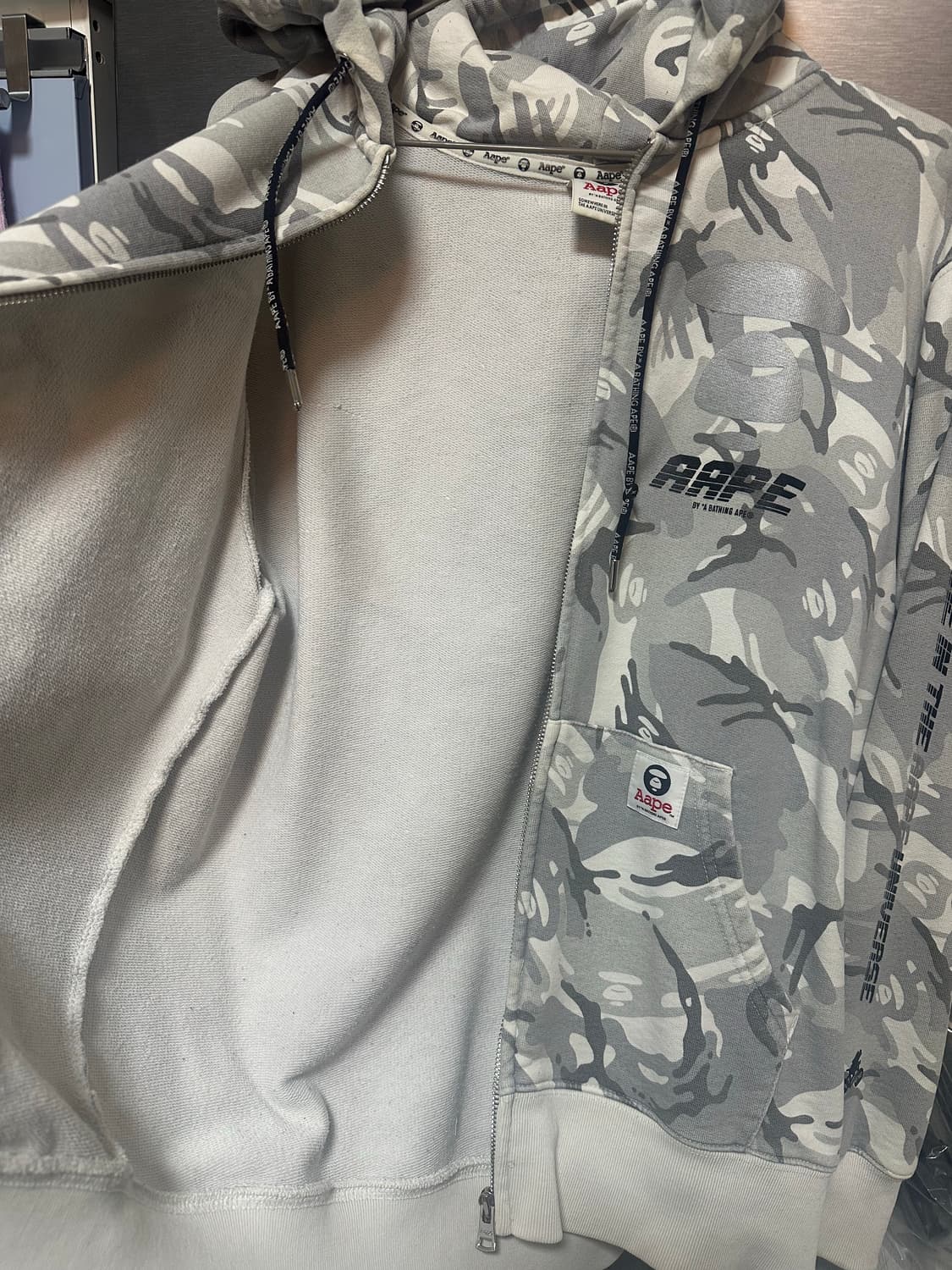 에이프 후드집업 L사이즈 상품이미지3