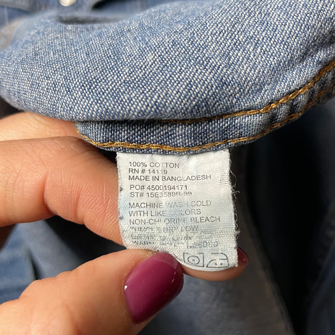 PLAINS WESTERN WEAR 빈티지 웨스턴 데님 셔츠 A00550 상품이미지10